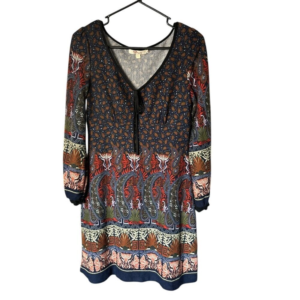 Aryeh Women's Long Sleeve Floral Boho Dress - Picture 2 of 8